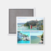 PGL012 GARGANO, VIESTE, Apulië, Italië, Koelkast Magneet (Voorkant / Achterkant)