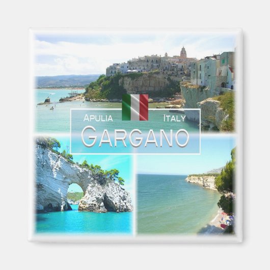 PGL012 GARGANO, VIESTE, Apulië, Italië, Koelkast Magneet (Voorkant)