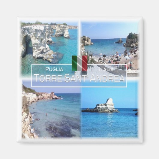 PGL013 TORRE SANT'ANDREA, SALENTO, Apulië Koelkast Magneet (Voorkant)
