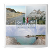 PGL016 OSTUNI, SALENTO, Apulië, Tegeltje (Voorkant)