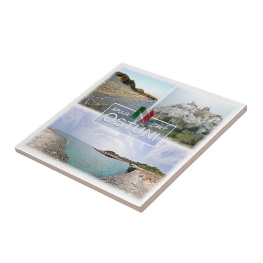 PGL016 OSTUNI, SALENTO, Apulië, Tegeltje (Zijkant)