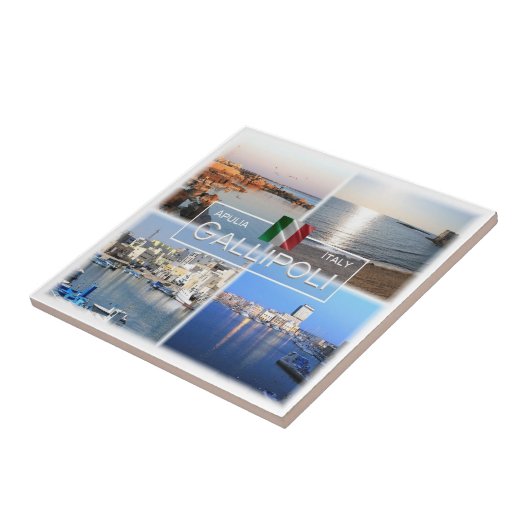 PGL018 GALLIPOLI, SALENTO, Apulië, Tegeltje (Zijkant)