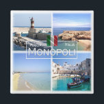 PGL019 MONOPOLI - Apulië - Italië - Fridge Magneet<br><div class="desc">Hier vind je het souvenir van je vakantie. Deze categorie omvat kousenmagneten van vele plaatsen in Italië: Apulië - Monopoli - Capitolo - Beach - Old Port - Lighthouse - Scaletta Cove - Bari. Panorama. Verbaasd vrienden en familieleden met de unieke souvenirs van je geweldige reis! Probeer ons!</div>