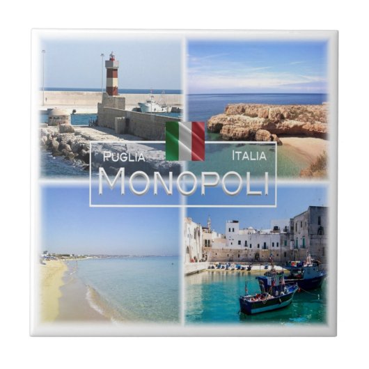 PGL019 MONOPOLI, Apulië, Italië, Tegeltje (Voorkant)