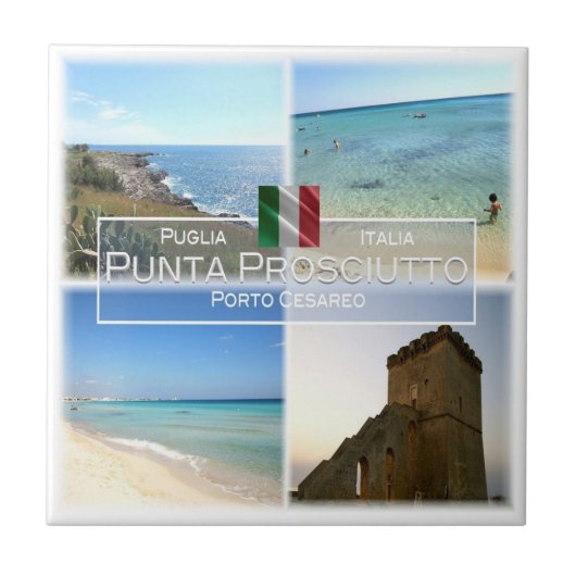PGL021 PUNTA PROSCIUTTO, Apulië, Tegeltje (Voorkant)