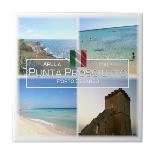 PGL022 PUNTA PROSCIUTTO, Apulië, Tegeltje (Voorkant)