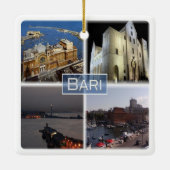 PGL023 BARI, Apulië, Italië, Europa Keramisch Ornament (Achterkant)