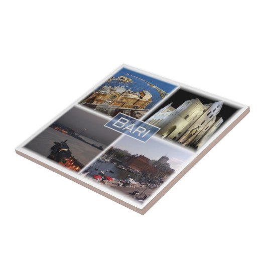 PGL023 BARI, Apulië, Italië, Europa Tegeltje (Zijkant)