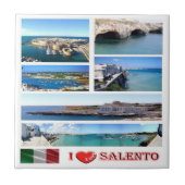 PGL025 SALENTO I Love, Apulië, Italië, Tegeltje (Voorkant)