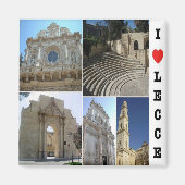 PGL031 LECCE, SALENTO, I Love, Apulië, Koelkast Magneet (Voorkant)