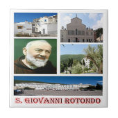 PGL037 SAN GIOVANNI ROTONDO, Mozaïek, Tegeltje (Voorkant)
