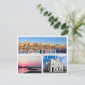 PGL043 BARI, zonsondergang panorama Sint Nicolaas, Briefkaart (Staand voorkant)