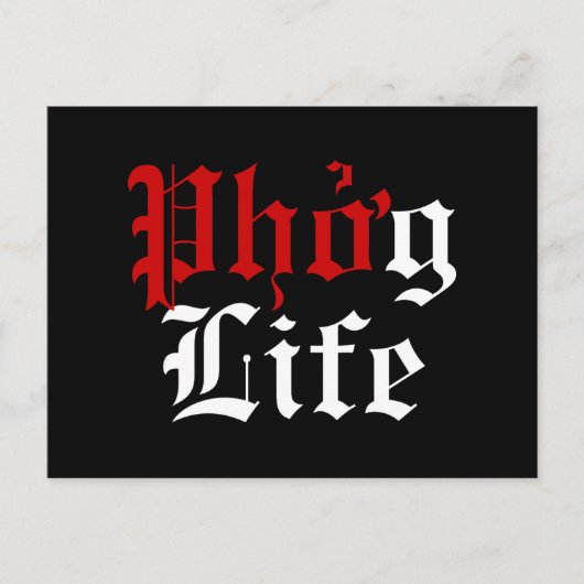 Phở g Life Briefkaart (Voorkant)