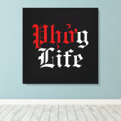 Phở g Life Canvas Afdruk (Insitu (Houten vloer))