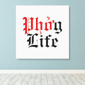 Phở g Life Canvas Afdruk (Insitu (Houten vloer))