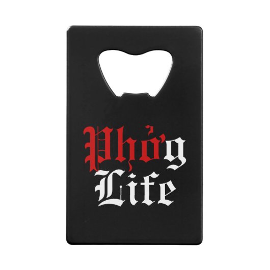 Phở g Life Creditkaart Flessenopener (Voorkant)