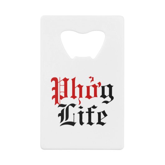 Phở g Life Creditkaart Flessenopener (Voorkant)