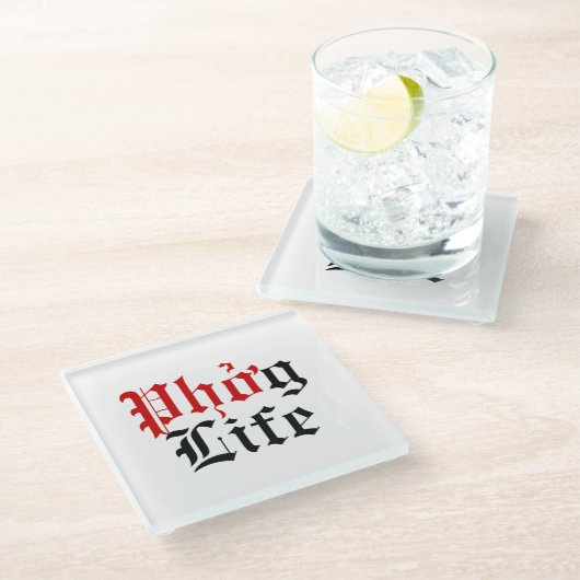 Phở g Life Glazen Onderzetter (Schuin)