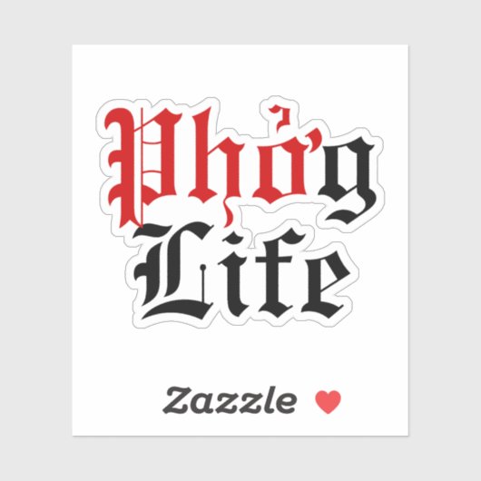 Phở g Life Sticker (Vel)