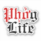 Phở g Life Sticker (Voorkant)