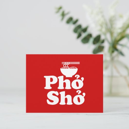 Phở Shở Briefkaart (Staand voorkant)