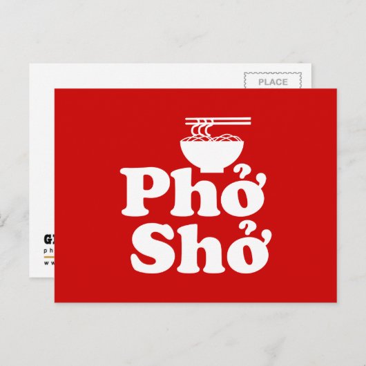 Phở Shở Briefkaart (Voorkant / Achterkant)