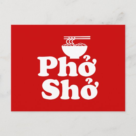 Phở Shở Briefkaart (Voorkant)
