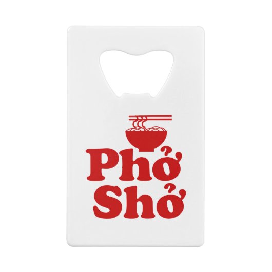 Phở Shở Creditkaart Flessenopener (Achterkant)