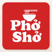 Phở Shở Kartonnen Onderzetters (Voorkant)