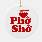 Phở Shở Keramisch Ornament (Achterkant)