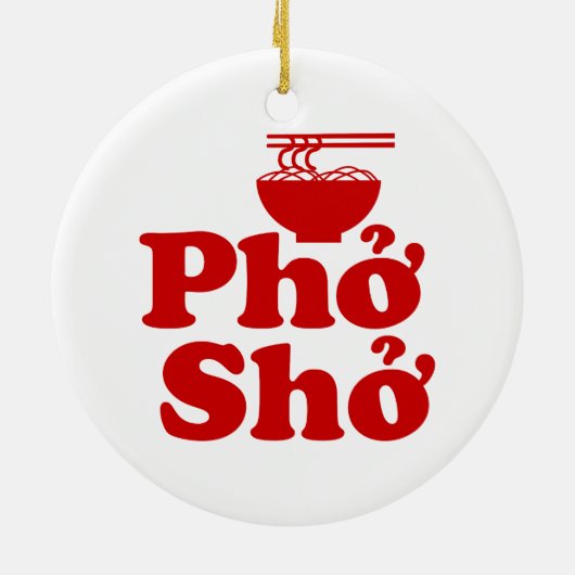 Phở Shở Keramisch Ornament (Achterkant)
