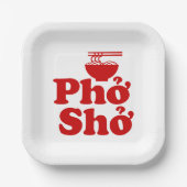 Phở Shở Papieren Bordje (Voorkant)