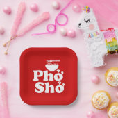Phở Shở Papieren Bordje (Feest)