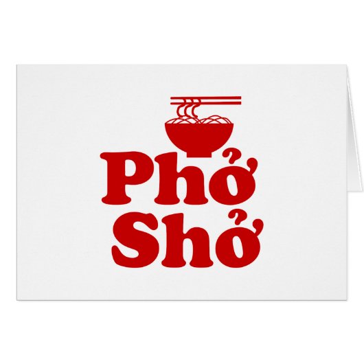 Phở Shở-Wenskaart (Voorkant Horizontaal)