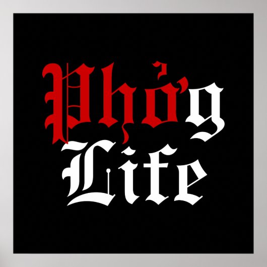 Phởg Leven Poster (Voorkant)