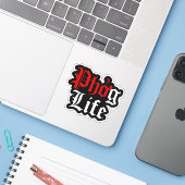 Phởg Leven Sticker (Laptop met iPhone)