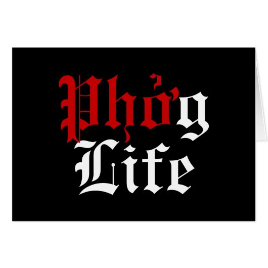 Phởg Life-Wenskaart (Voorkant Horizontaal)