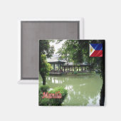 PH007 Chinese tuin van MANILA Filippijnse vriend Magneet (Voorkant / Achterkant)