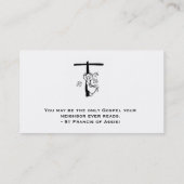 Ph-01, TAU FELLOWSHIP, Derde Orde van de Sociëteit Visitekaartje (Achterkant)