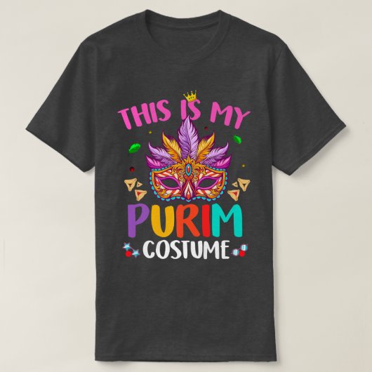 PH 2022 Happy Purim Hamantash Dit is mijn Purim Co T-shirt (Design voorkant)
