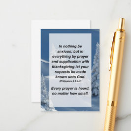 Ph. 4:6 in geen geval bezorgd; maar in alles informatiekaartje