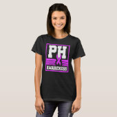 pH Bewustzijn Pulmonale Hypertensie Warrior Ayerza T-shirt (Voorkant volledig)