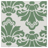 PH&D Antiek Damask Fabric Donkergroen/wit Stof (Close Up)