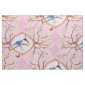 PH&D Bluebird Vignette Toile Fabric Iris Pink Stof (Fat Quarter)