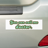 Ph.D. en Med School Afstuderen Giften Bumpersticker (Op auto)
