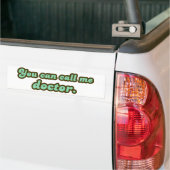 Ph.D. en Med School Afstuderen Giften Bumpersticker (Op Truck)