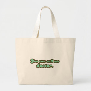 Ph.D. en Med School Afstuderen Giften Grote Tote Bag