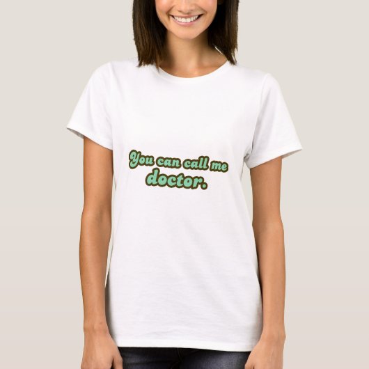 Ph.D. en Med School Afstuderen Giften T-shirt (Voorkant)