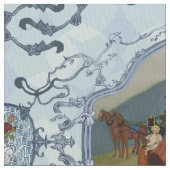 PH&D Frans Toile Fabric Fountain Blue Stof (Close Up)