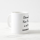 PH.D. Niet in Common Sense Coffee Mok (Voorkant links)